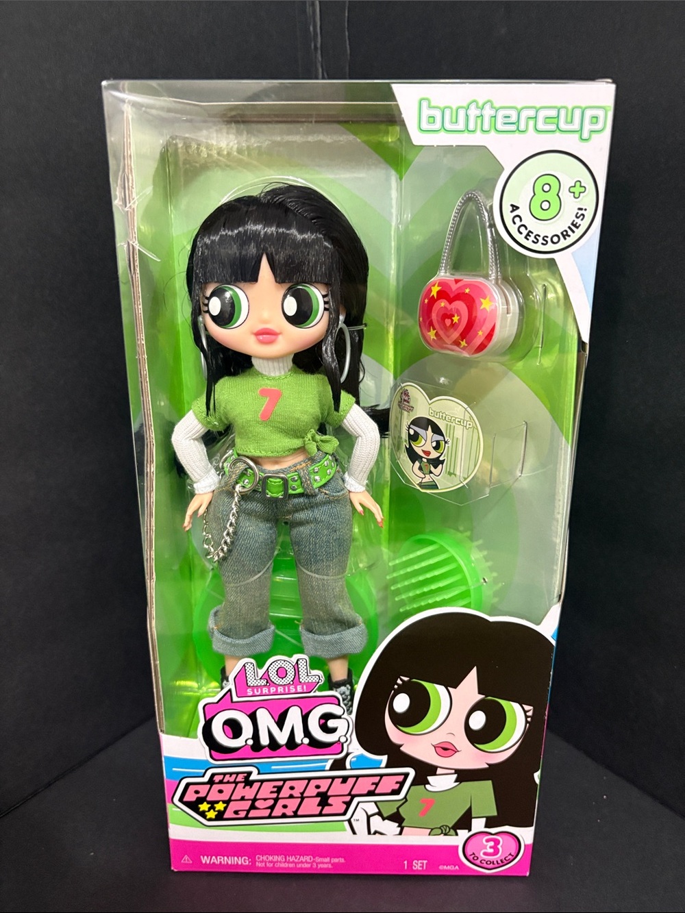 Buttercup LOL Surprise OMG The Powerpuff Girls Doll - Green Outfit